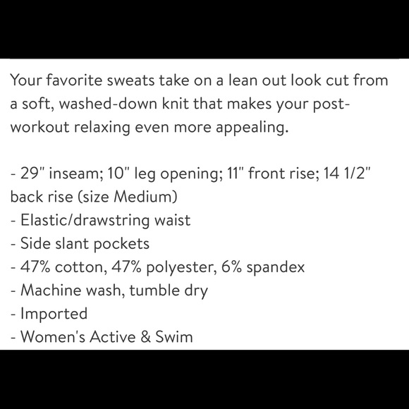 SOLD-FP Movement Skinny Jogger Pants - Picture 8 of 8